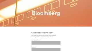 Bloomberg Service Center