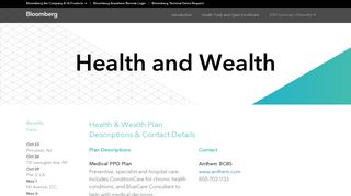 Health and Wealth - Bloomberg