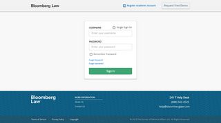 Sign In | Bloomberg BNA - Bloomberg Law