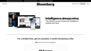 Home - All Access - Paid Search - Bloomberg Subscriptions