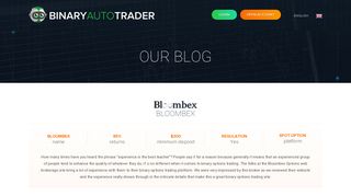 Bloombex – Binary Auto Trader