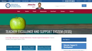 Teacher Excellence and Support System (TESS) - State Board of ...
