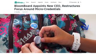 BloomBoard Appoints New CEO, Restructures Focus Around Micro ...
