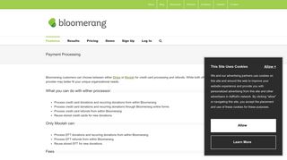 Payment Processing - Bloomerang