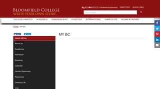 My BC | Bloomfield College