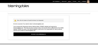 Bloomingdale's Credit Card: Sign On
