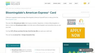 Bloomingdale's American Express Card - Credit Card Insider