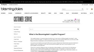 What is the Bloomingdale's Loyallist Program?