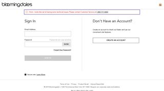my account - Sign In - Bloomingdale's
