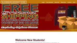 New Students - Bloomsburg University Store