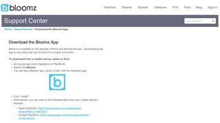 Bloomz - Download the Bloomz App