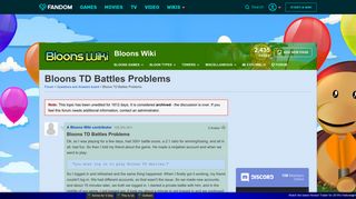 Bloons TD Battles Problems | Bloons Wiki | FANDOM powered by Wikia