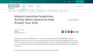 blooom Launches Suspicious Activity Alerts Feature to Help Protect ...