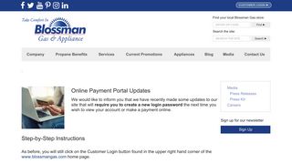 Online Payment | MyFuelPortal | Blossman Gas