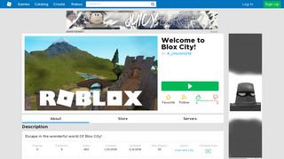 Welcome to Blox City! - Roblox