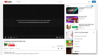Creating an Account for Blox City - YouTube