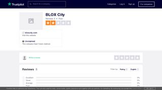 BLOX City Reviews | Read Customer Service Reviews of bloxcity.com