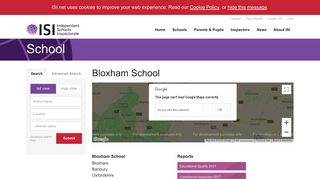 Bloxham School :: Independent Schools Inspectorate