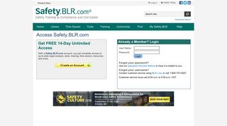 Log in - (BLR)® safety