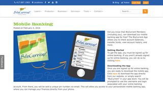Mobile Banking - BluCurrent Credit Union