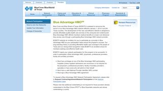 Blue Advantage HMO Network Participation - Blue Cross and Blue ...