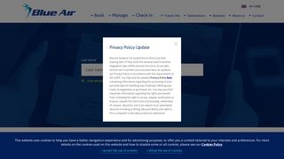 Blue Air - Online Check-in | Web check-in