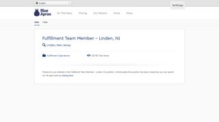 Fulfillment Team Member - Linden, NJ - Blue Apron Careers