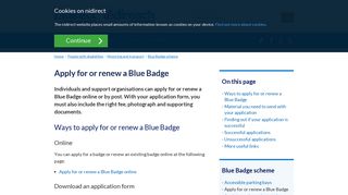 Apply for or renew a Blue Badge | nidirect