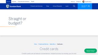 Apply online for a credit card | Standard Bank