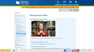 Pierce County Library > Library Account FAQs