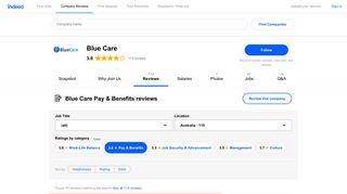 Working at Blue Care: Employee Reviews about Pay & Benefits ...