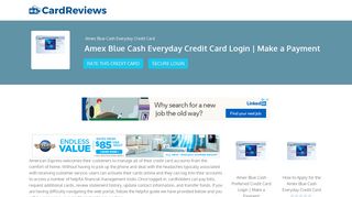 Amex Blue Cash Everyday Credit Card Login | Make a Payment