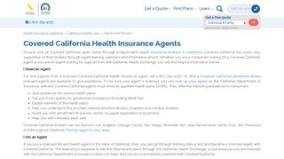 Covered California Health Insurance Agents and Brokers