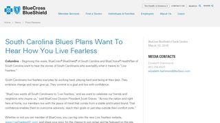 South Carolina Blues Plans Want To Hear How You Live Fearless ...