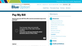 Pay My Bill | BlueOption SC