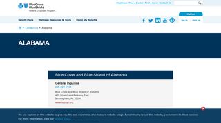 Alabama-Blue Cross and Blue Shield's Federal Employee Program