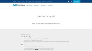 Pay Your Bill - Employers - Blue Cross and Blue Shield of Louisiana