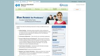 Blue Access for Producers – Blue Cross and Blue Shield of Texas