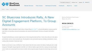 SC Bluecross Introduces Rally, A New Digital Engagement Platform ...