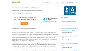Blue Cross and Blue Shield of Texas - Texas Health Insurance Plans ...