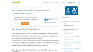 Blue Cross and Blue Shield of Oklahoma - Oklahoma Health ... - eHealth