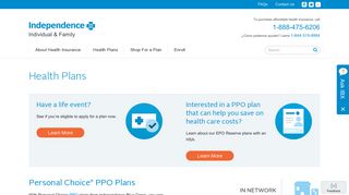 Personal Choice PPO Health Plans | Independence Blue Cross (IBX)