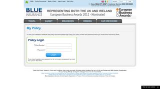 My Policy - Blue Insurance UK