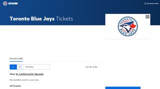 Toronto Blue Jays Tickets | Single Game Tickets ... - Ticketmaster