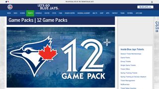 12 Game Packs | Toronto Blue Jays - MLB.com