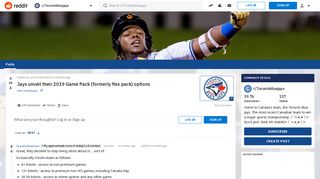 Jays unveil their 2019 Game Pack (formerly flex pack) options ...