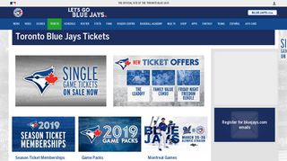 Tickets | Toronto Blue Jays - MLB.com