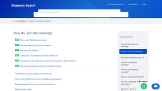 How do I join the meeting? | BlueJeans Support