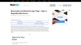 Bluemarble.net Webmail Login – Sign in MagicMail Mail Server