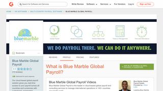 Blue Marble Global Payroll | G2 Crowd